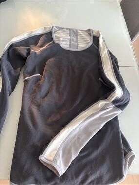Reversible lululemon athletica Black Top with White Contrast Panels